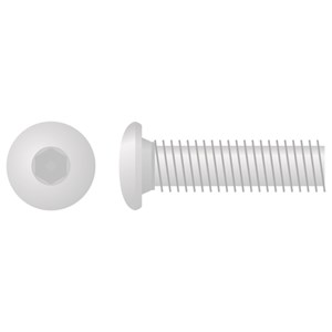 BUTTON HEAD ALLEN BOLT M8X1.25X30 10MM  10-PACK